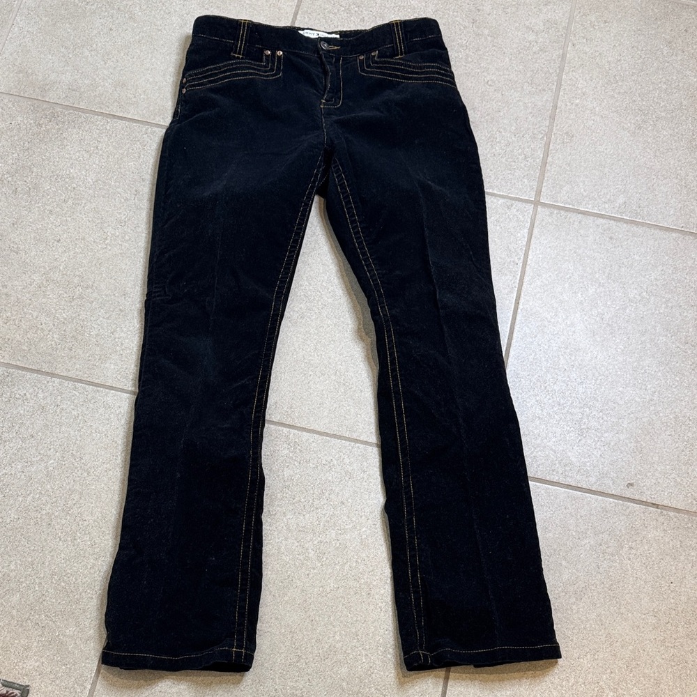 Corduroy Tommy Hilfiger Women's Black Hipster Boot Jeans
